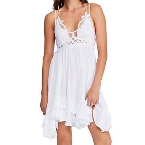 Free People White Adele Slip Dress XS